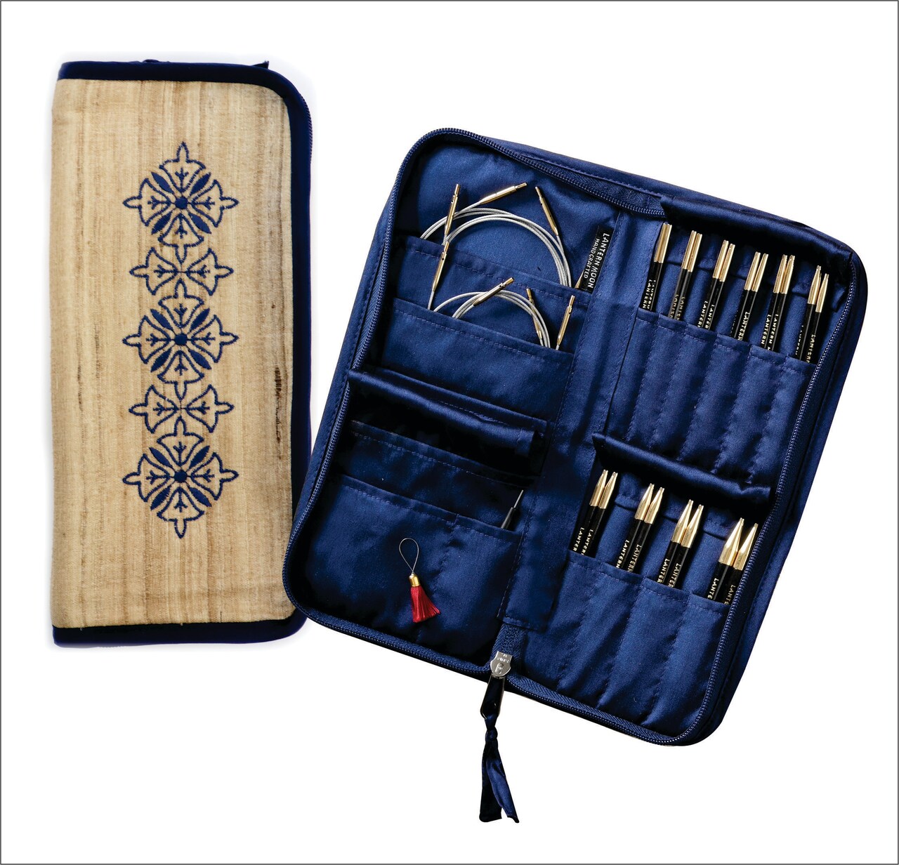 Lantern Moon Heirloom 5" Ebony Interchangeable Knitting Needle Set with Silk Case